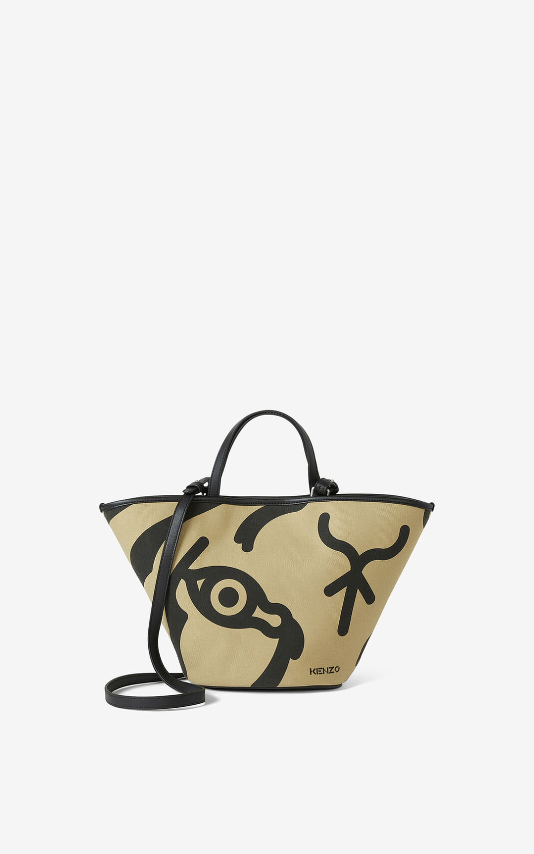 Sac Messenger Kenzo Arc small on strap Femme Beige | EGVS-81745